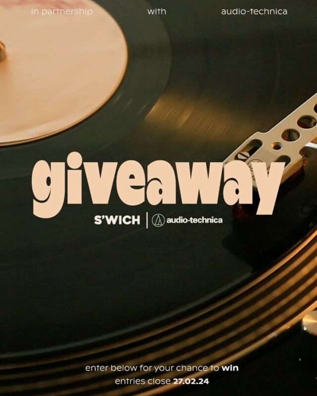 GIVEAWAY | we’ve partnered with @audiotechnicaau to give you the chance to WIN a taste of S’WICH.FM 

the grand prize includes: 
- 1x audio technica AT-LP60XUSB belt driven turntable
- 1x S’WICH.FM limited edition t-shirt 
- 1x S’WICH.FM mortadella slipmat 
- 1x S’WICH meal for you & two friends*
- 1x vinyl record ‘on stage with benny goodman & his sextet “live” In copenhagen’

we’ll also be giving away x3 S’WICH.FM limited edition t-shirts to three individual runners up. 

for your chance to win, simply: 
- follow @eatswich & @audiotechnicaau
- tag 2 friends in the comments below who you’d share your S’WICH.FM prize pack with (enter as many times as you like)
- bonus points for sharing this to your story, tagging @eatswich & @audiotechnicaau

entries close at 11:59pm AEST on tuesday the 27th of feb. the winner & 3 runners up will be announced & notified via direct message on the 28th of feb. 

*S’WICH meal prize includes your choice of 3x SLICES or SALADS, 3x SNACKS & 3x SIPS (non-alc)

be in it to win it, don’t miss out!